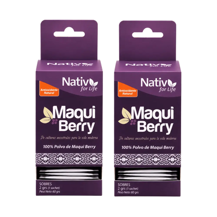 Dúo Maqui Berry Liofilizado Sachet | Potencia antioxidante donde vayas - Sachet