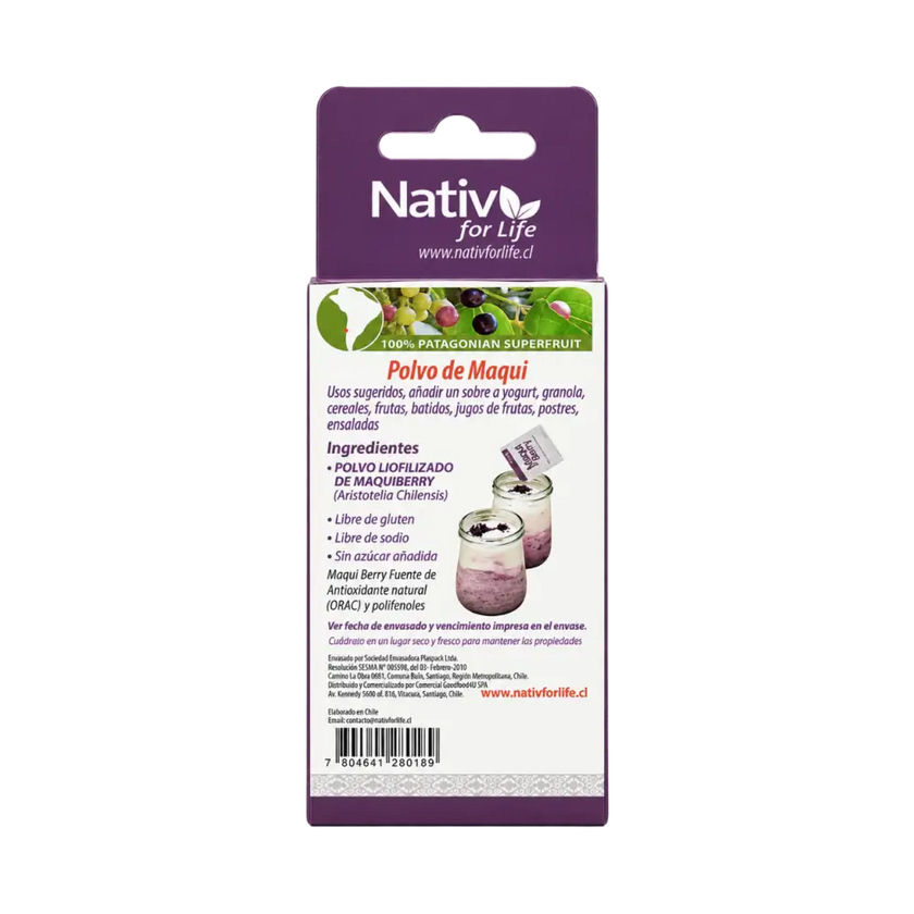 Dúo Maqui Berry Liofilizado Sachet | Potencia antioxidante donde vayas - Sachet
