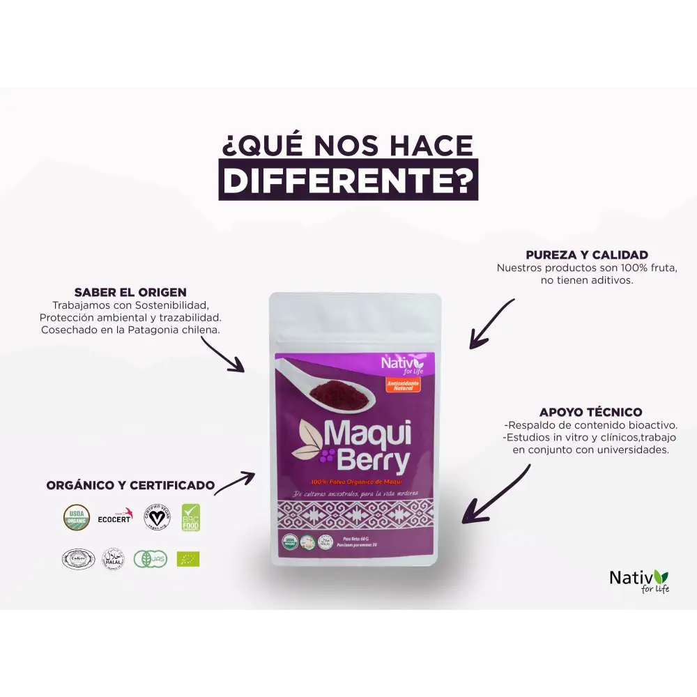 ⭐️Maqui polvo liofilizado⭐️ - Nativ For Life