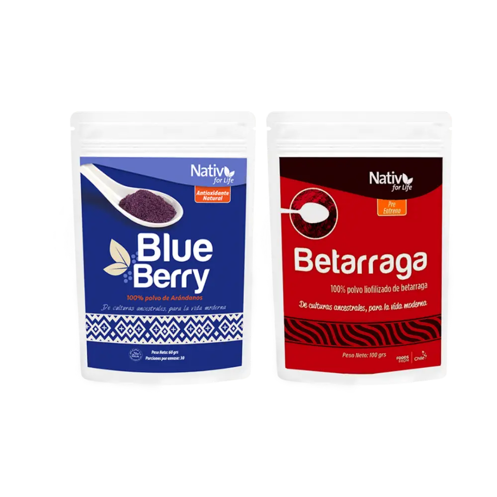 Dúo Vitalidad | Arándano + Betarraga | Antioxidantes y energía - Pack
