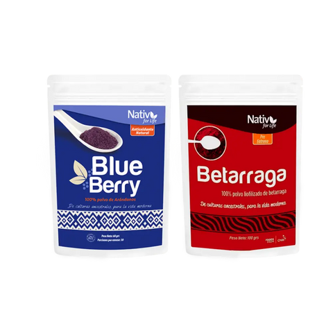 Dúo Vitalidad | Arándano + Betarraga | Antioxidantes y energía - Pack