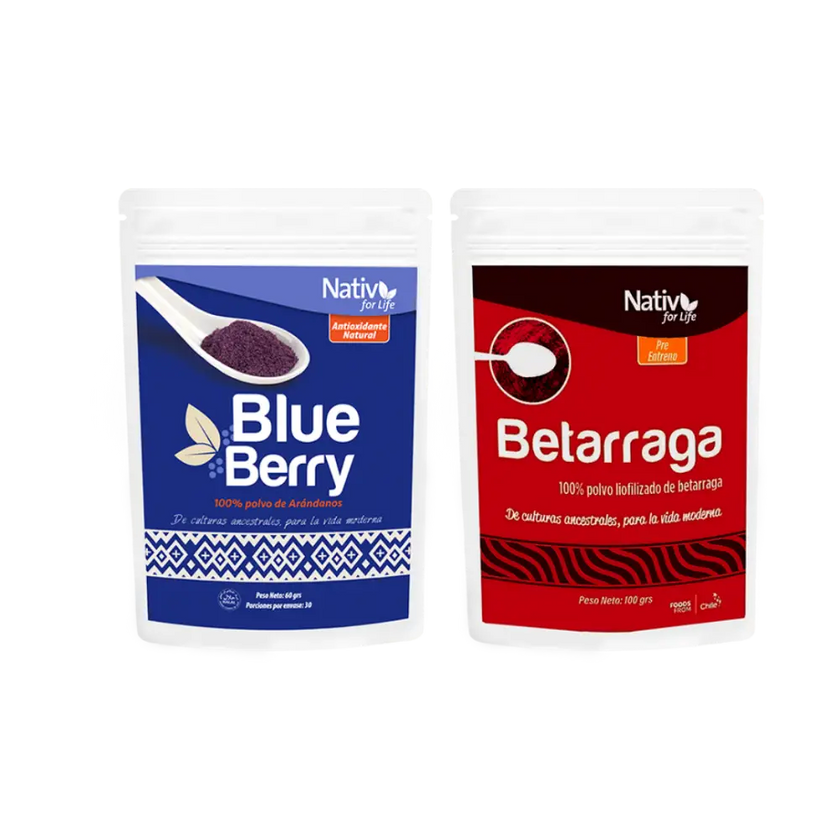 Dúo Vitalidad | Arándano + Betarraga | Antioxidantes y energía - Pack