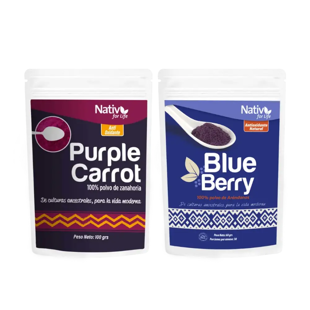 Dúo Zanahoria Blueberry Nativ For Life