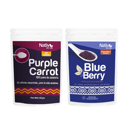 Dúo Zanahoria Blueberry Nativ For Life