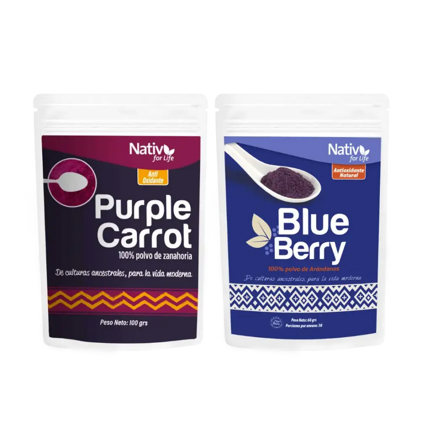 Dúo Zanahoria Blueberry Nativ For Life
