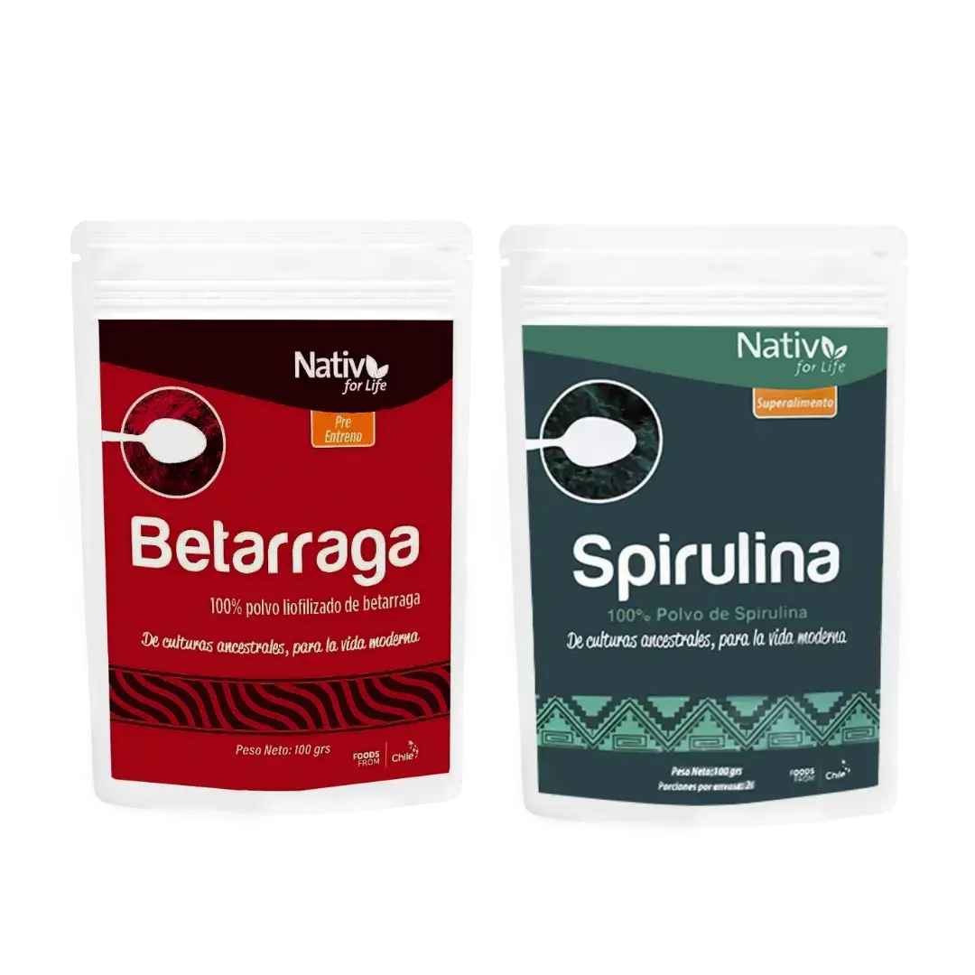 DÚO BETARRAGA + ESPIRULINA Nativ For Life