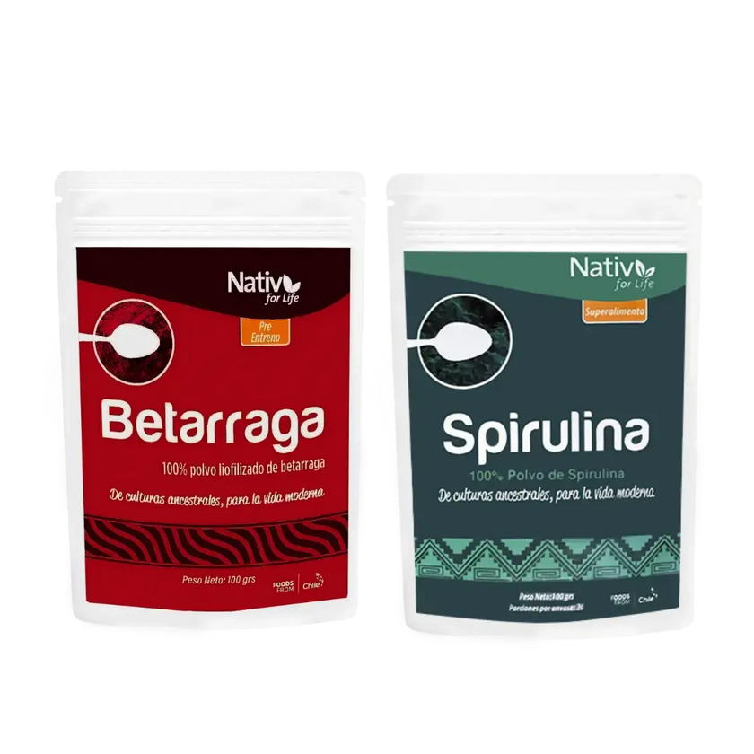 Dúo Betarraga + Espirulina - Nativ For Life