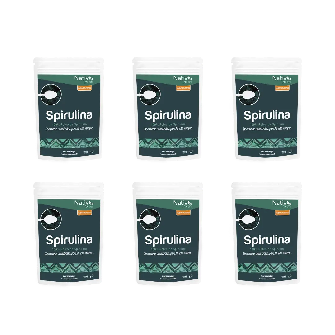 Six Espirulina Doy Pack Nativ For Life