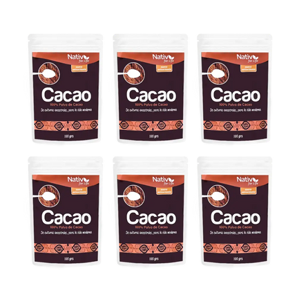 Pack 6 Cacao 100% | Bienestar y energía - Doy Pack