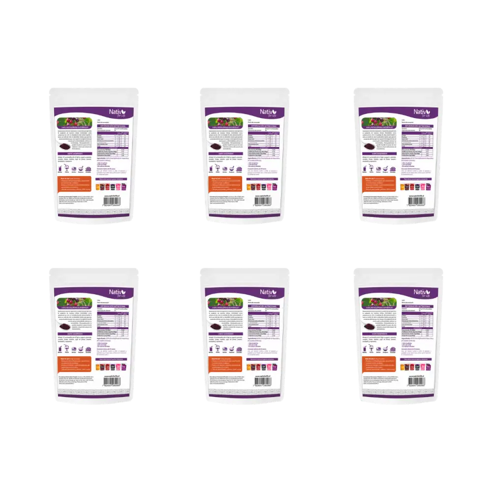 Pack 6 Maqui Berry Liofilizado | Potencia antioxidante | 6x5 - Caja 6 Und