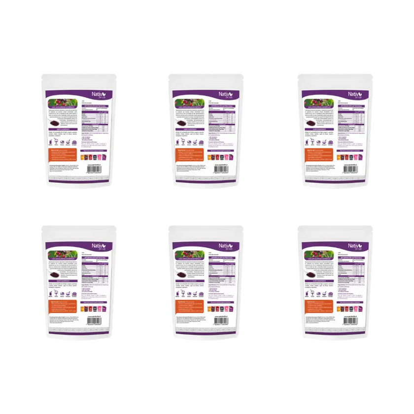 Pack 6 Maqui Berry Liofilizado | Potencia antioxidante | 6x5 - Caja 6 Und