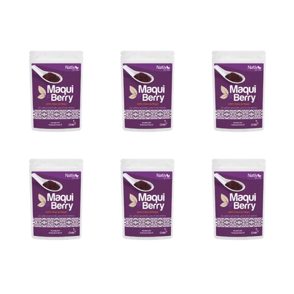 Pack 6 Maqui Berry Liofilizado | Potencia antioxidante | 6x5 - Caja 6 Und
