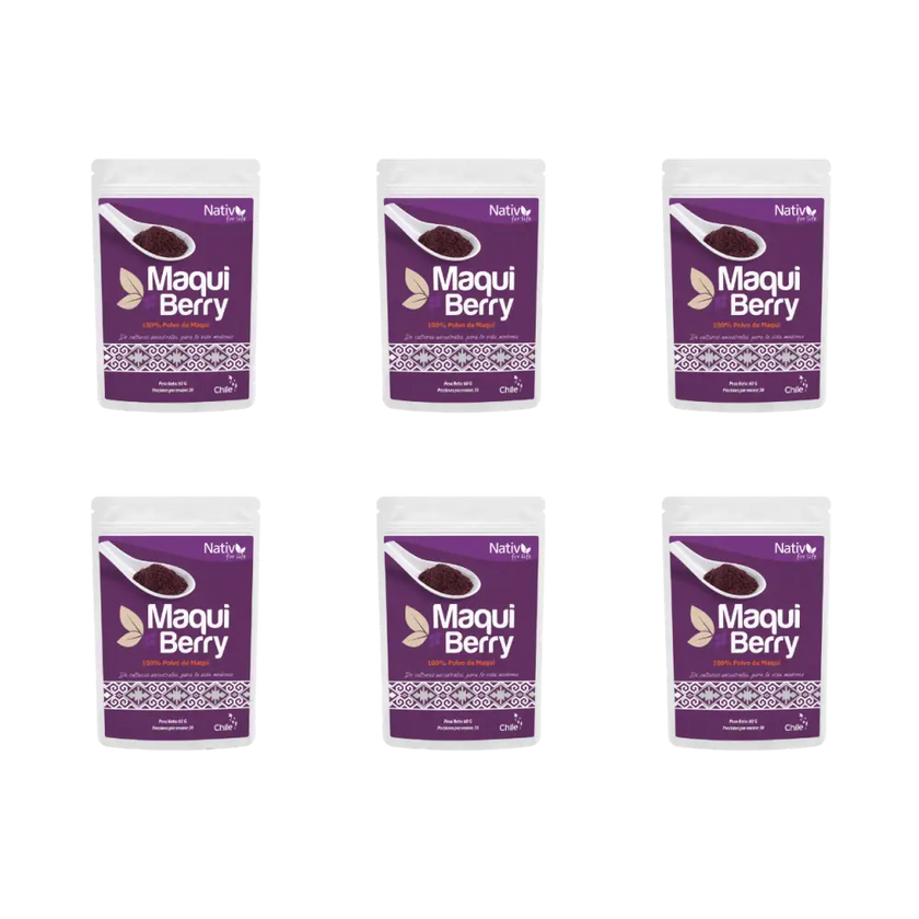 Pack 6 Maqui Berry Liofilizado | Potencia antioxidante | 6x5 - Caja 6 Und
