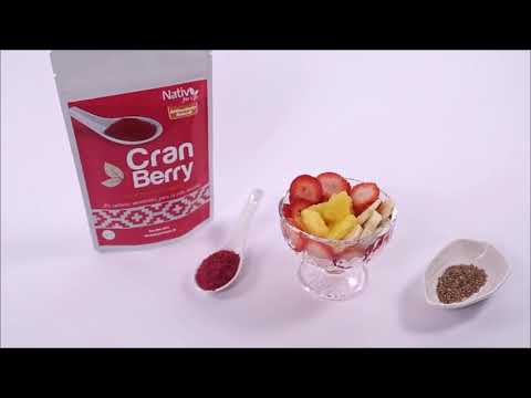 Cranberry o arándano rojo polvo liofilizado sin gluten