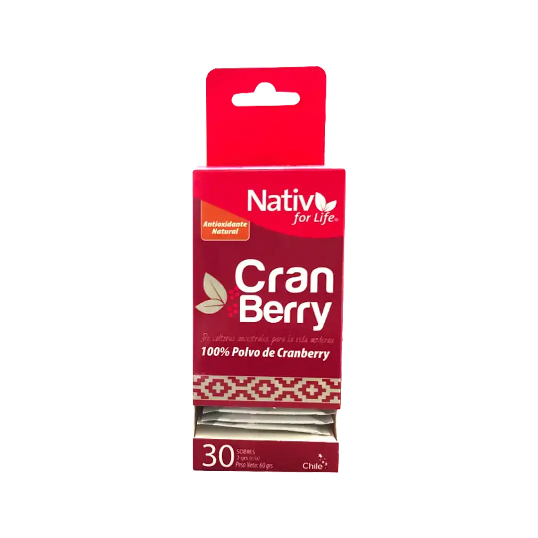 Cranberry Sachet polvo liofilizado - Nativ For Life