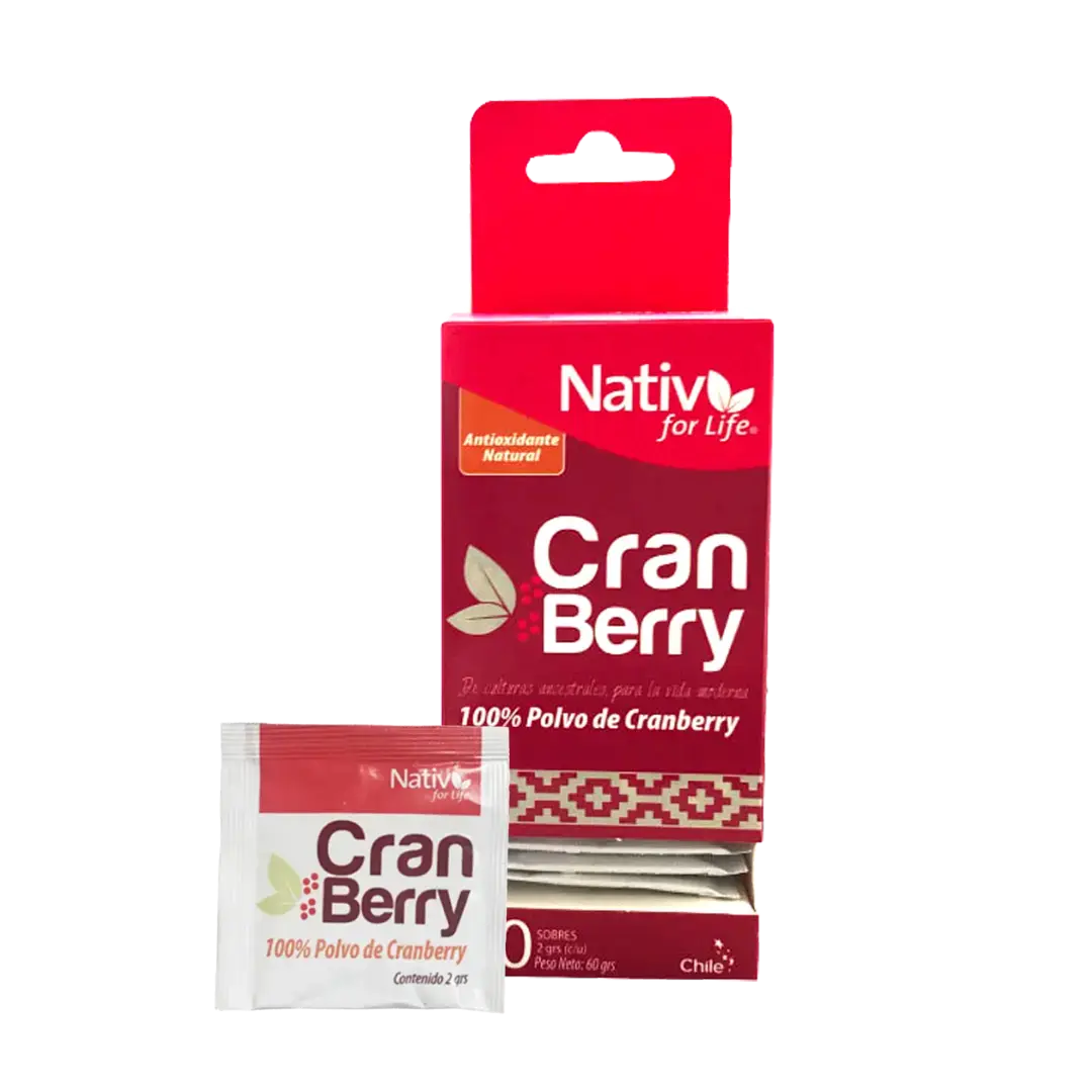 Cranberry Sachet polvo liofilizado Nativ For Life