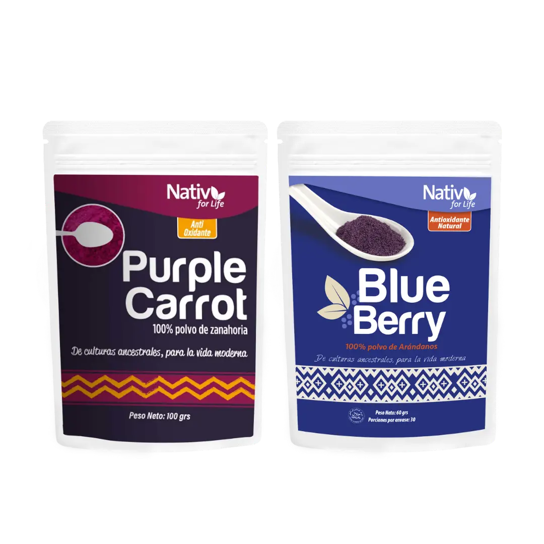 Dúo Zanahoria Blueberry Nativ For Life