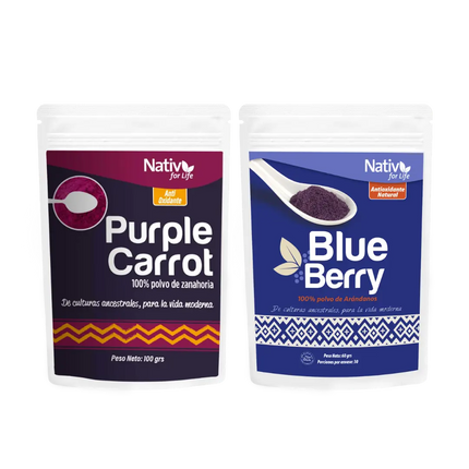 Dúo Zanahoria Blueberry Nativ For Life