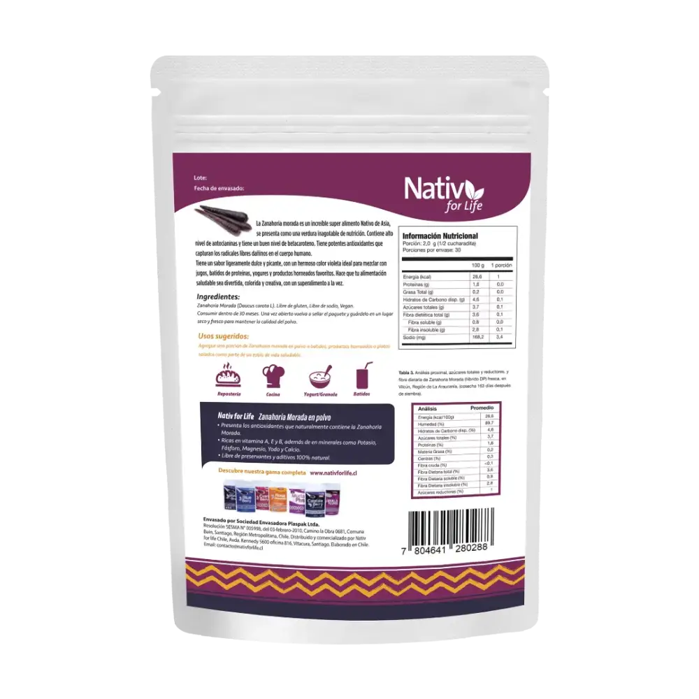 Zanahoria Morada - Nativ For Life