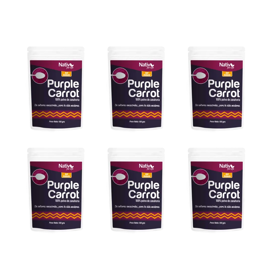 6X5 Zanahoria Morada Doy PAck - Nativ For Life