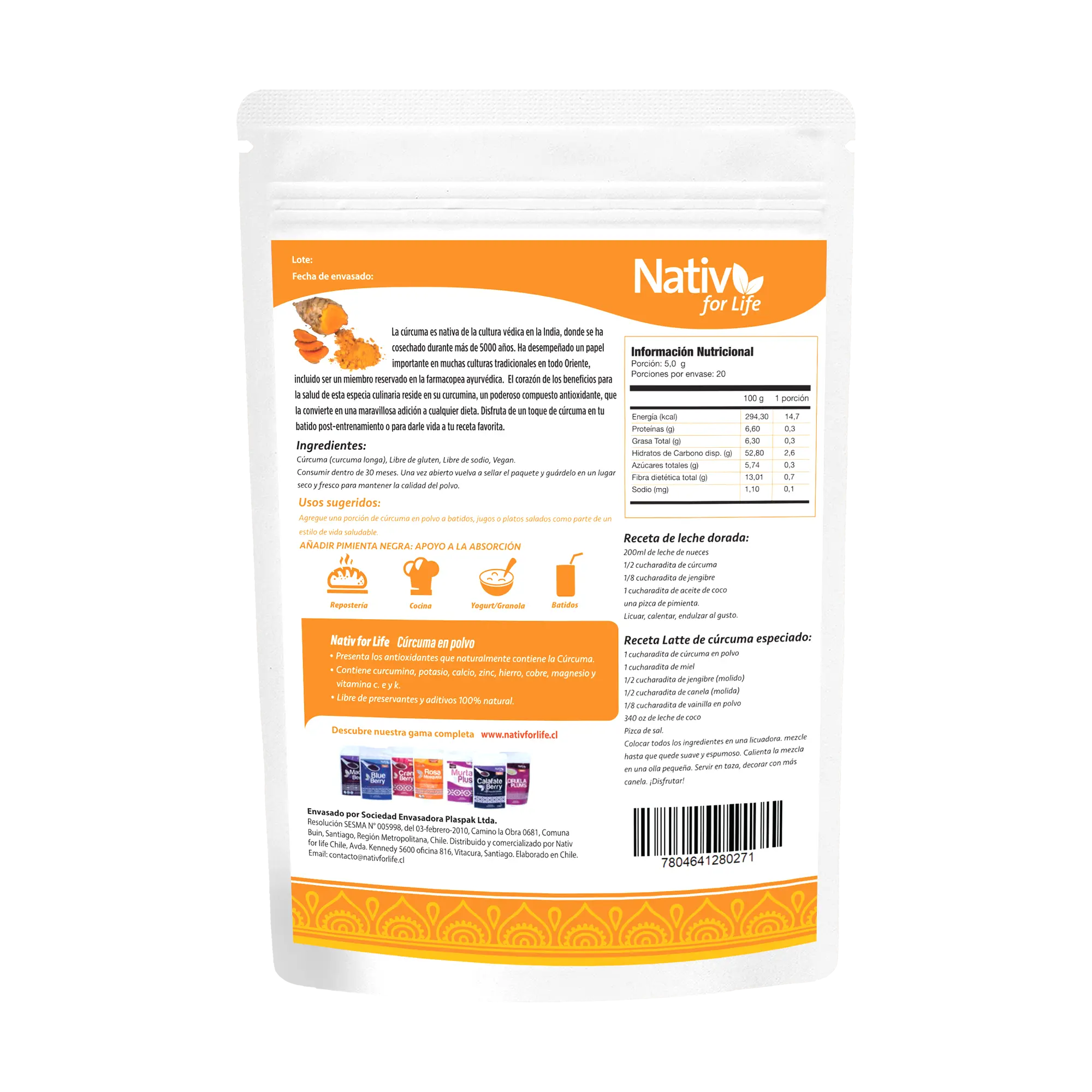 Cúrcuma - Nativ For Life